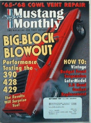 MUSTANG MONTHLY 1999 SEPT - BIG BLOCK SHOOTOUT